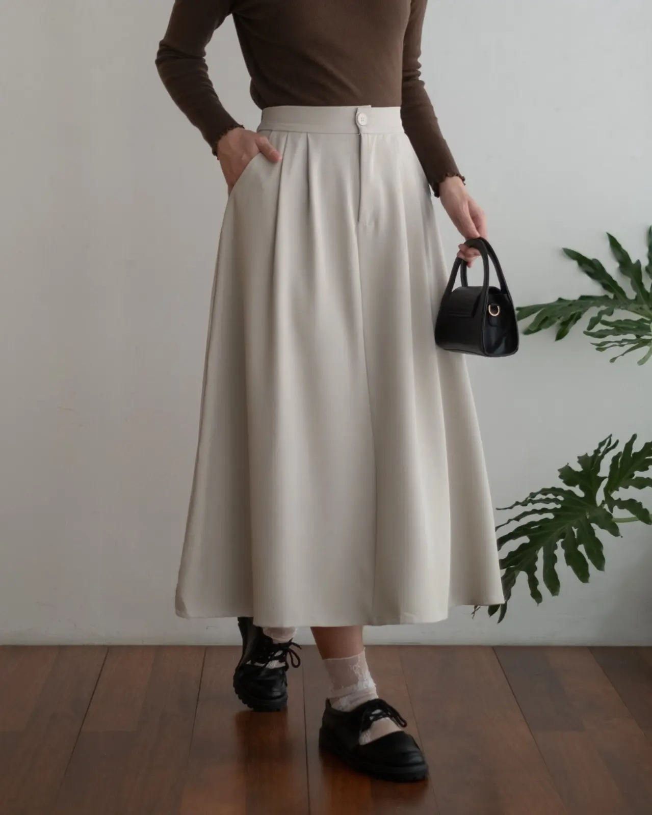 Gracelyn Skirt Kode 109 Beige - Image 2