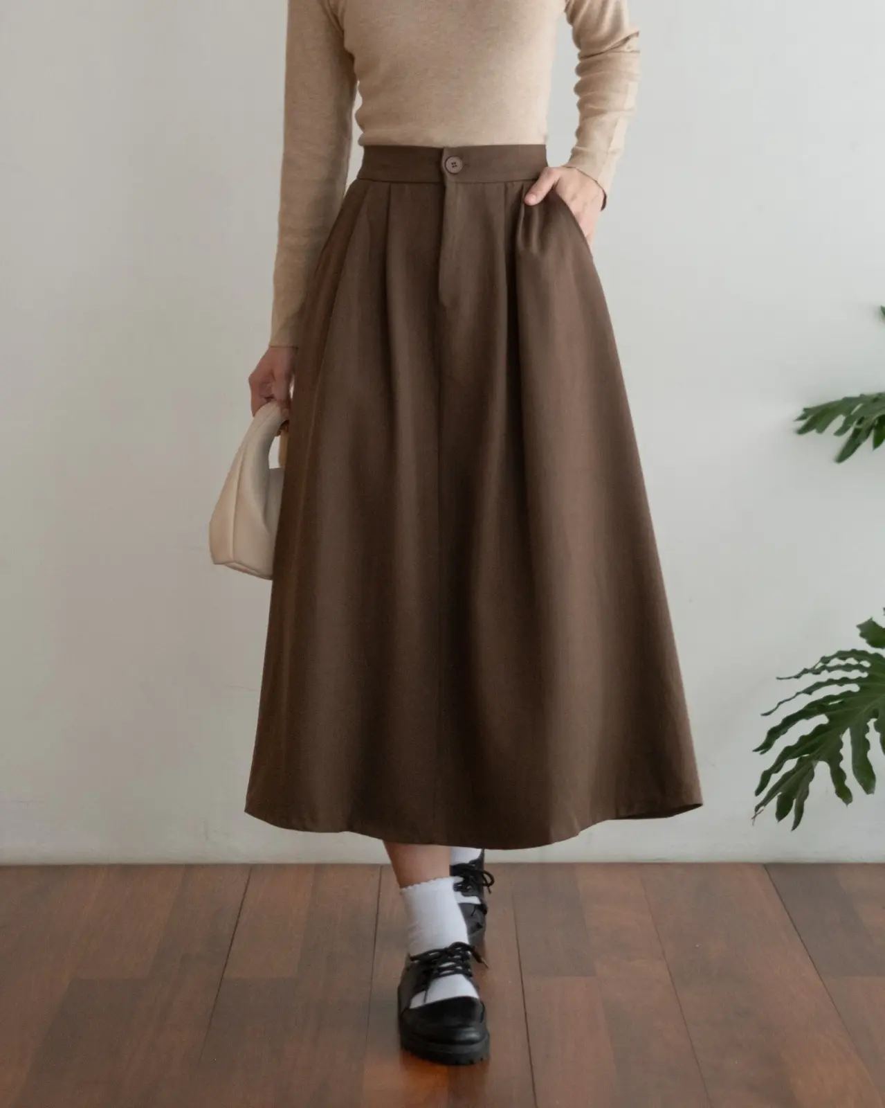 Gracelyn Skirt Kode 109 Brown