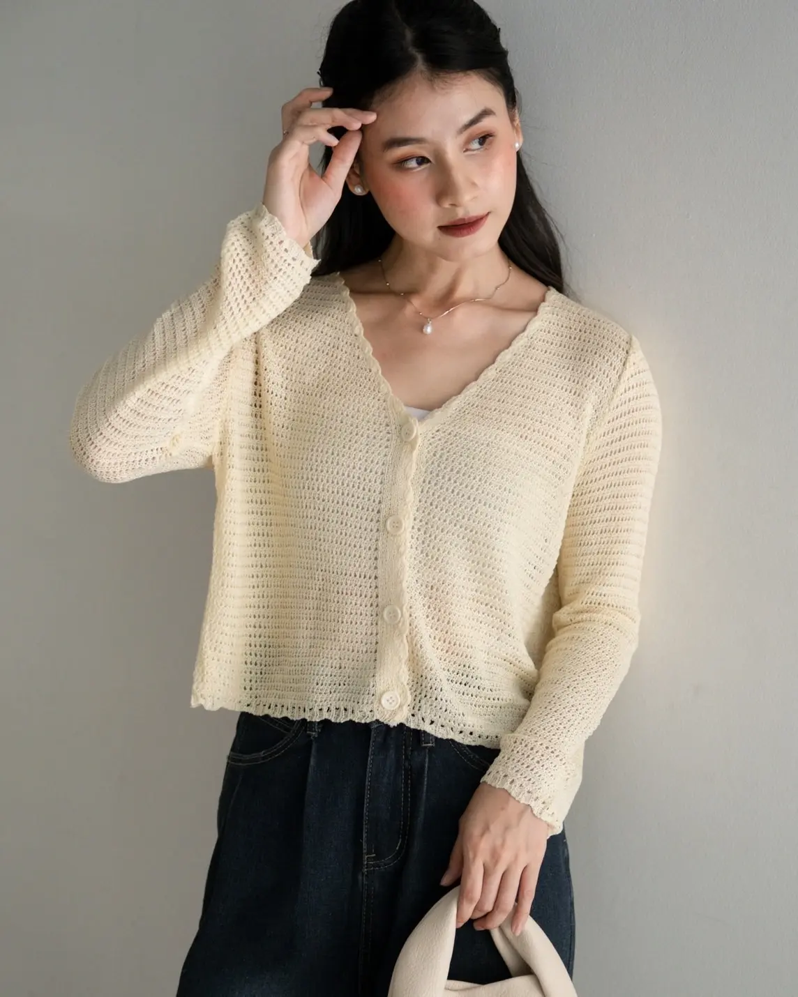 Jamiele Cardigan Kode 8826 Cream