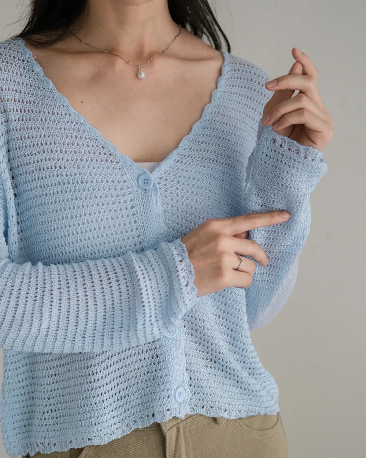 Jamiele Cardigan Kode 8826 Blue - Image 2