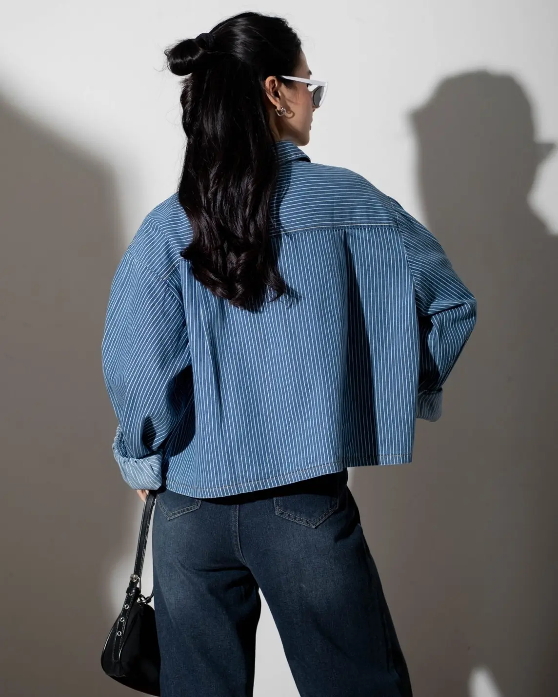 Jorina Denim Shirt Kode Q1016 Dark Blue - Image 3