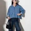 Jorina Denim Shirt Kode Q1016 Dark Blue - Image 2
