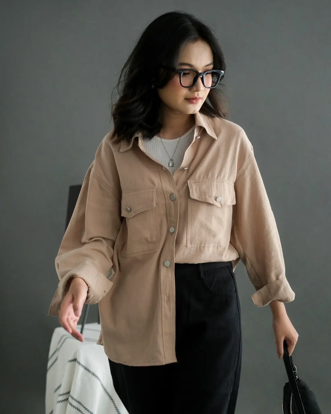 Laiza Shirt Kode R047-1 Khaki