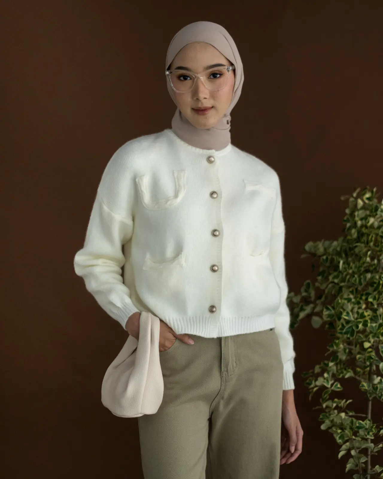 Maima Cardigan Kode 102 Broken White - Image 2