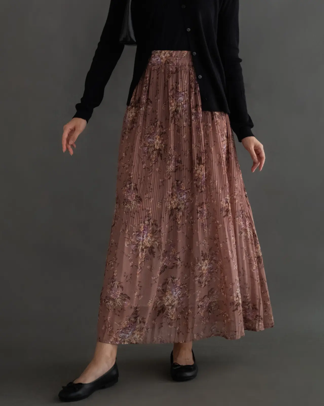 Malvina Plisket Skirt Kode 292.60 Choco - Image 2