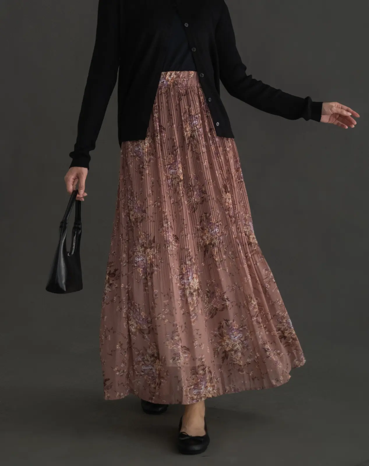 Malvina Plisket Skirt Kode 292.60 Choco