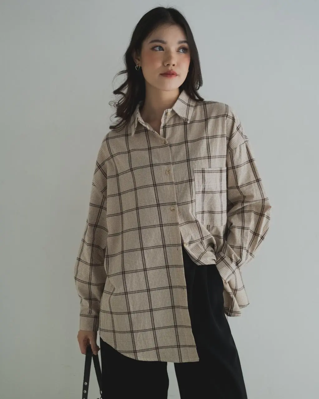 Naisha Shirt Kode 7859 Khaki - Image 3