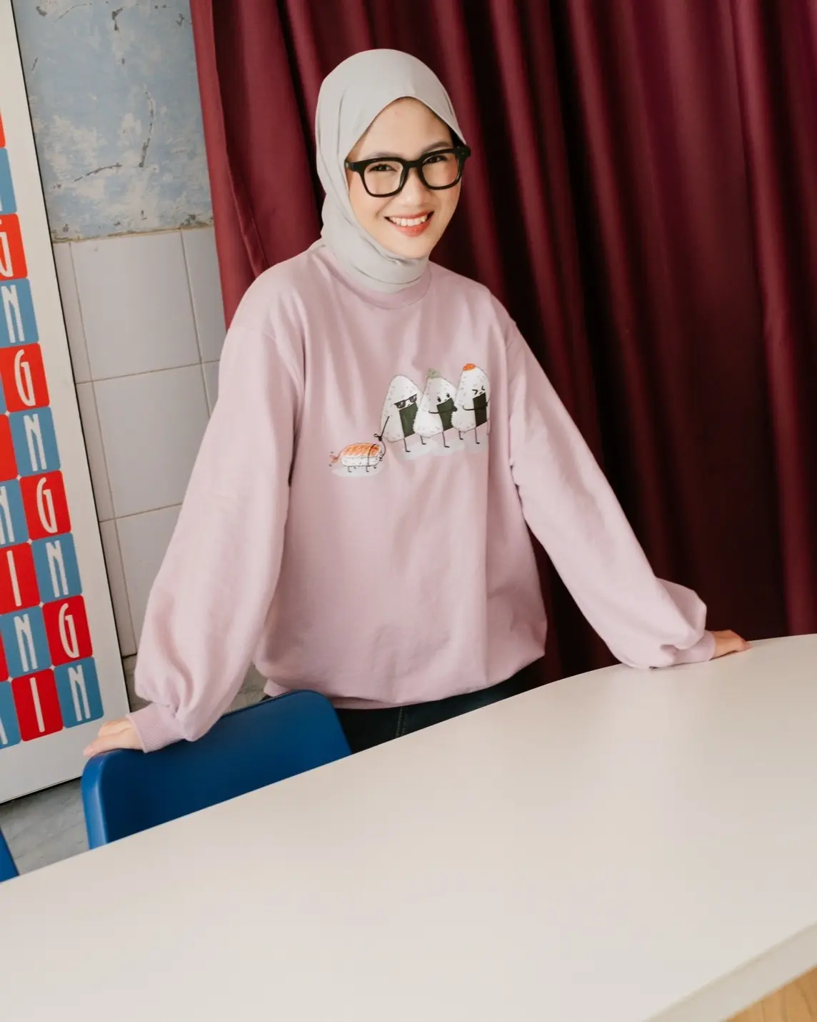 Onigiri Sweater Purple