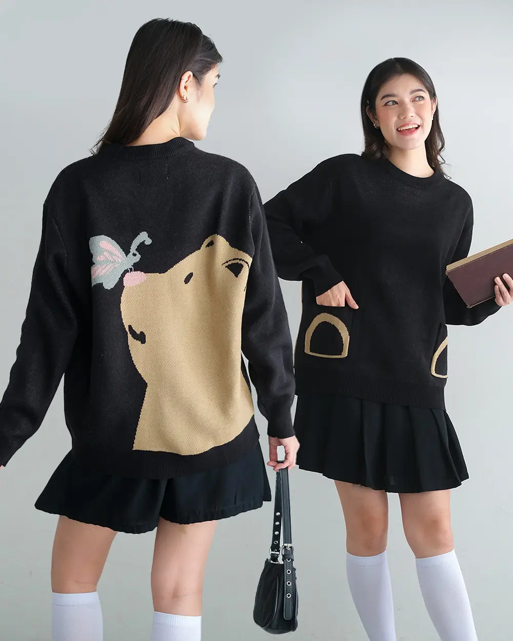 Polar Bear Sweater Black