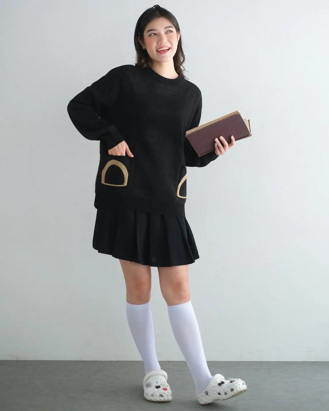 Polar Bear Sweater Black - Image 2