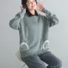 Polar Bear Sweater Grey - Image 2