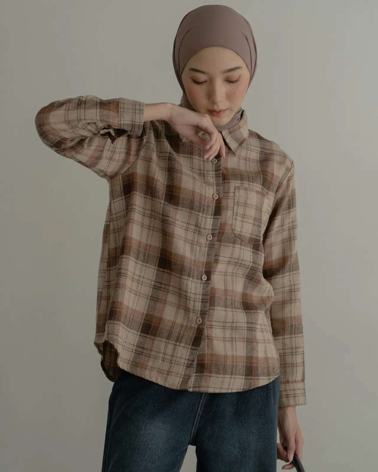 Priska Shirt Brown - Image 2