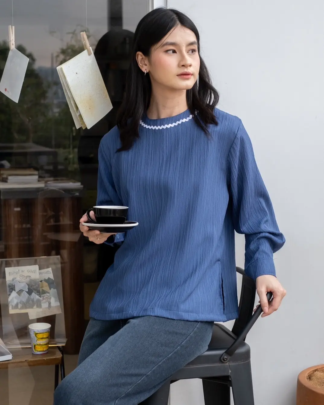 Ula Blouse Blue