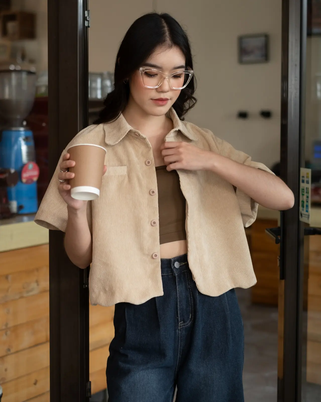 Yeza Shirt Beige - Image 2