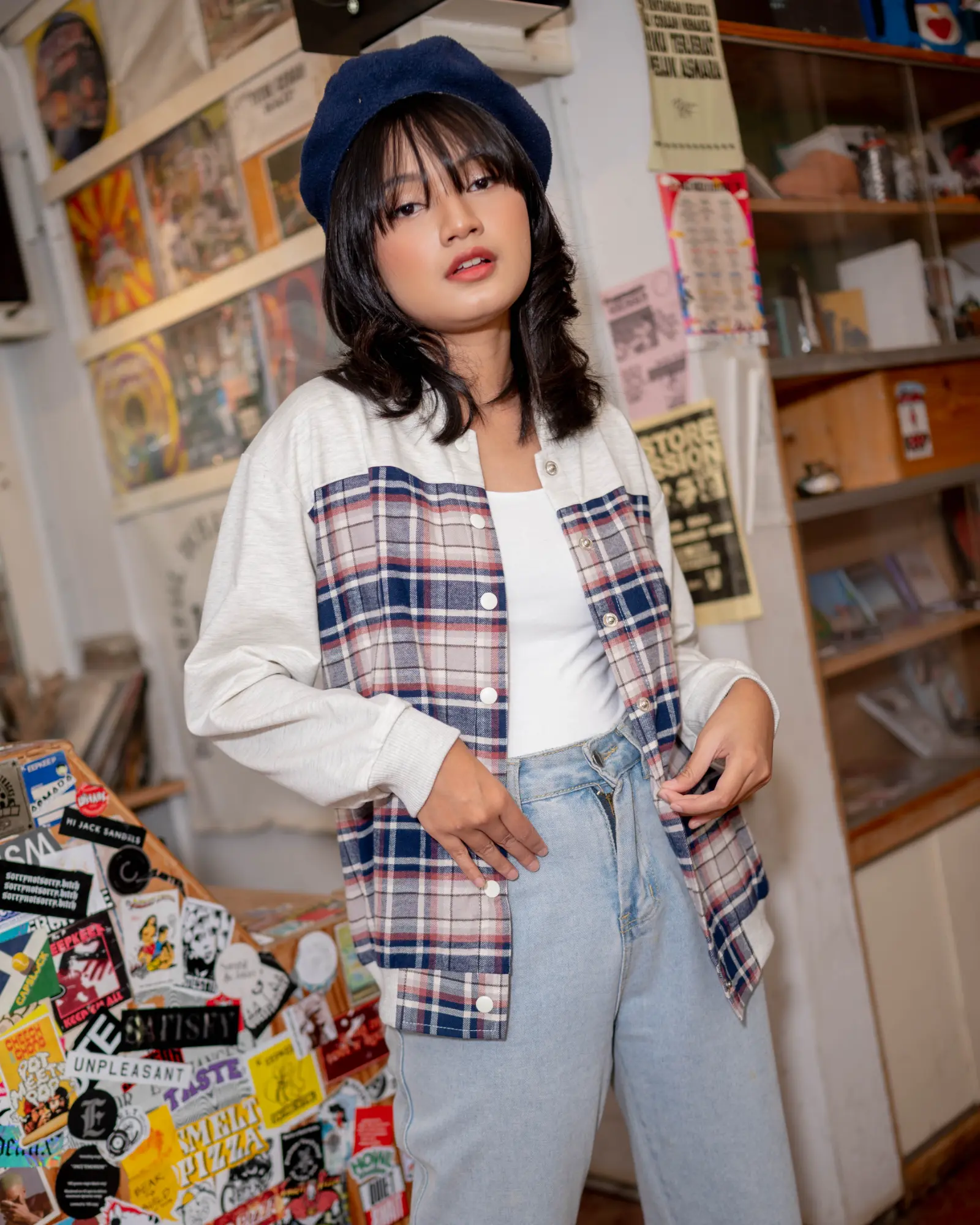 Cecily Jacket Navy - Image 3
