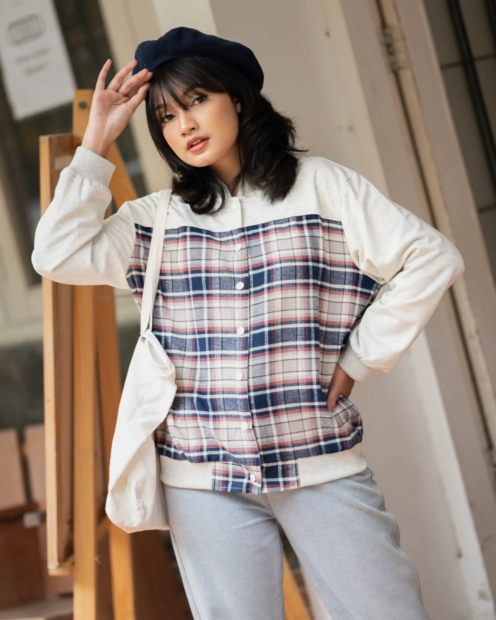 Cecily Jacket Navy - Image 2