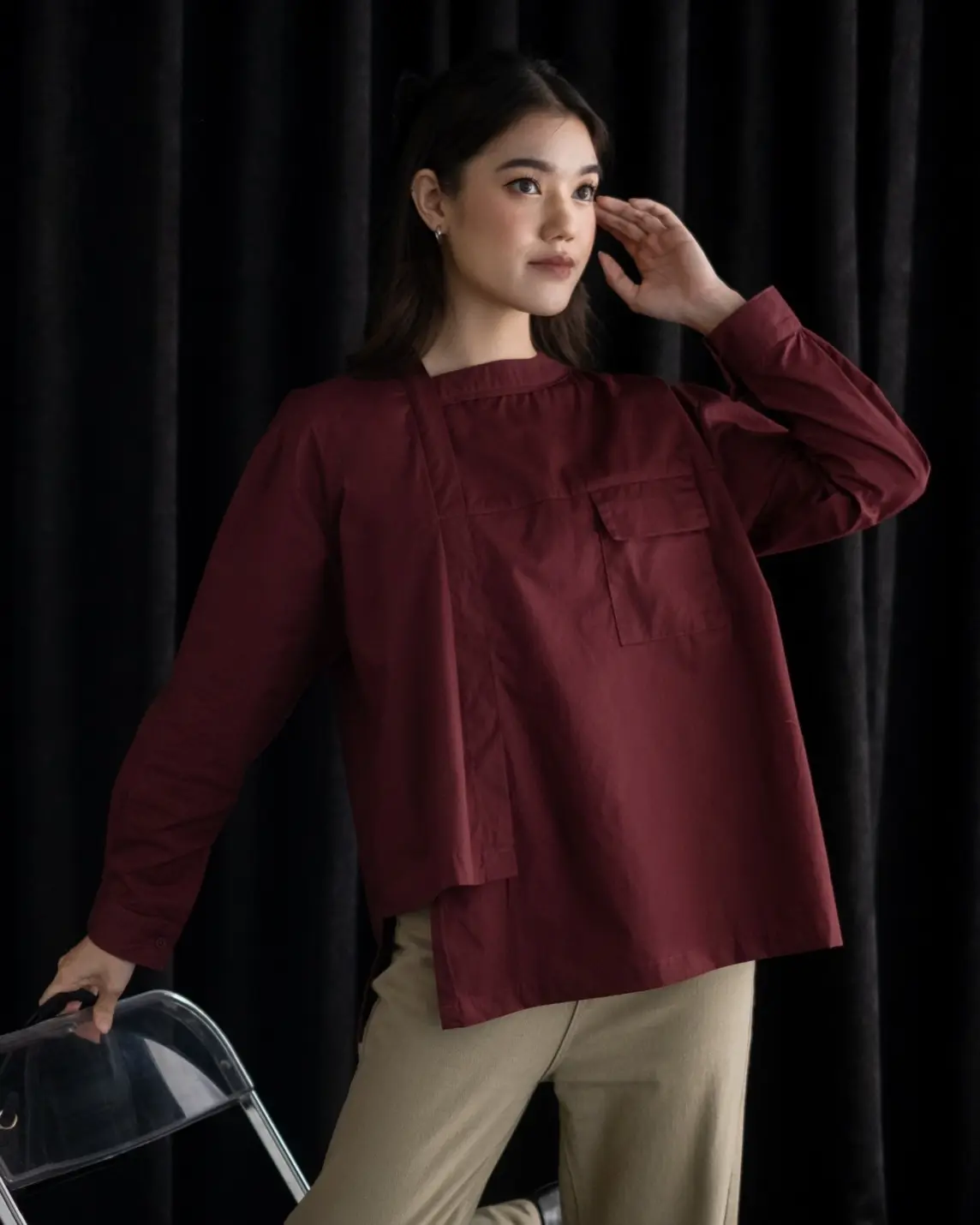 Marjorie Longsleeve Red Cherry