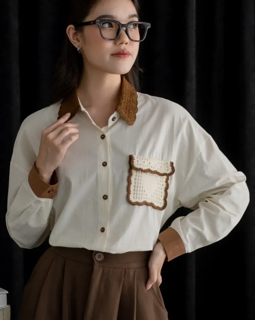 Xiena Shirt Kode 6768 Ivory