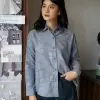 Preppy Oxford Shirt Blue - Image 3