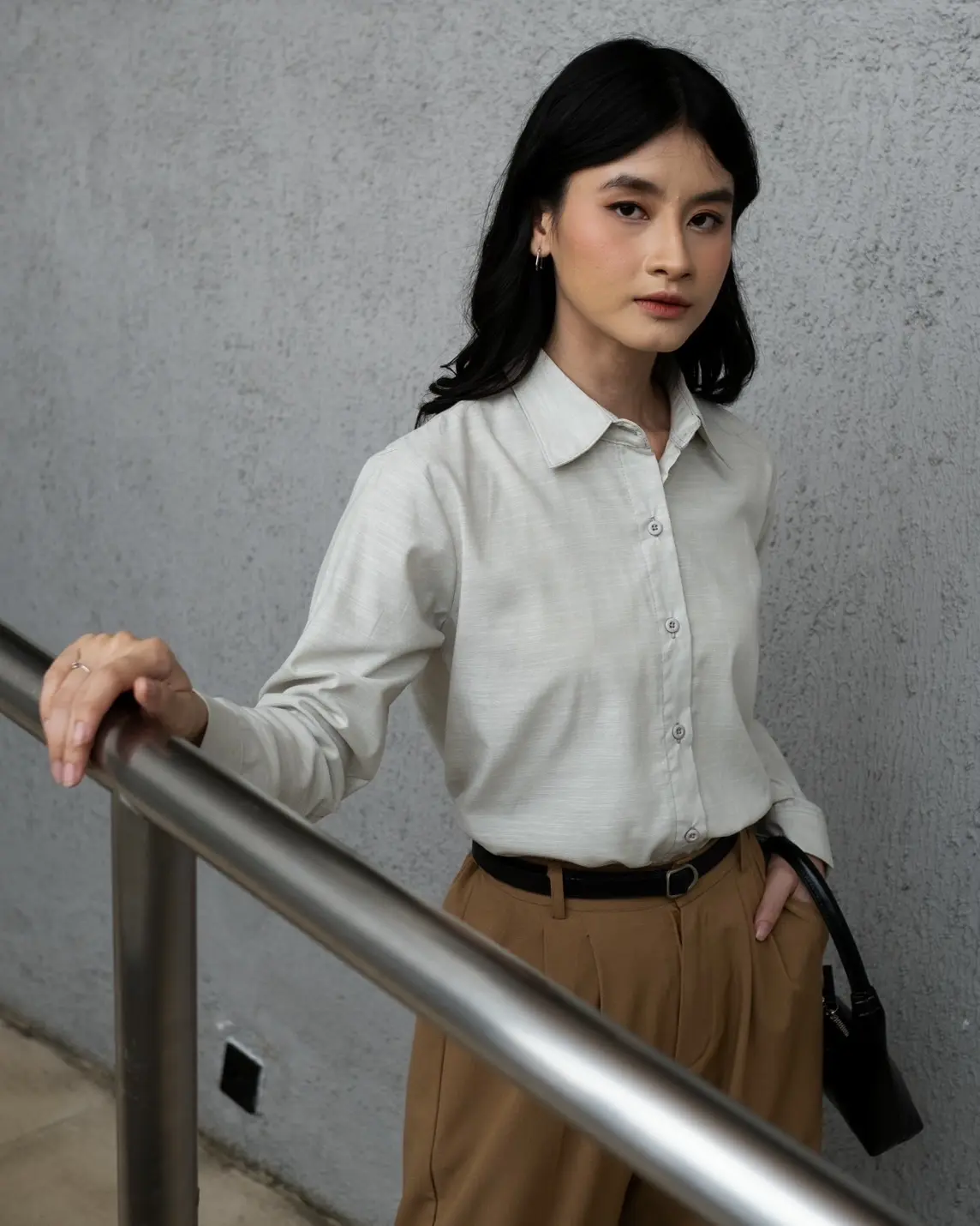 Preppy Oxford Shirt Mint - Image 2
