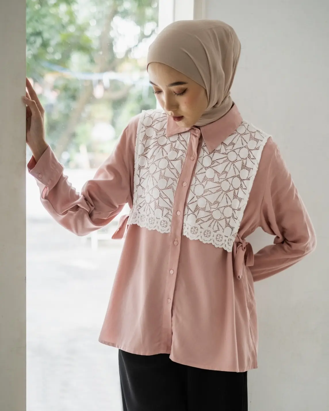 Briana Shirt Kode 20192 Dusty Pink - Image 2