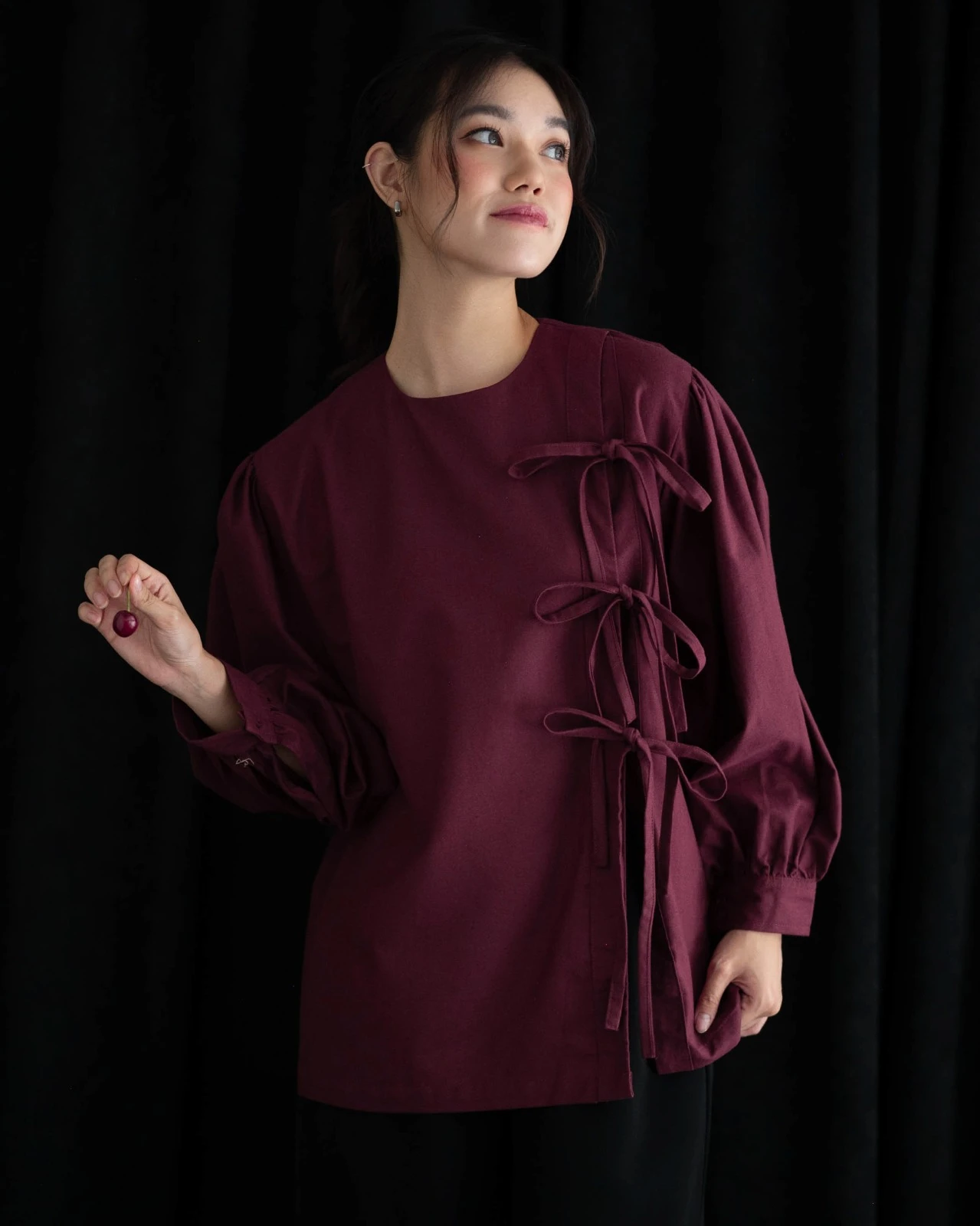 Henza Blouse Red Cherry - Image 3