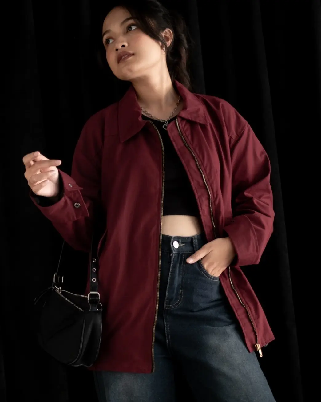 Alternative view of Acelo Jacket Maroon