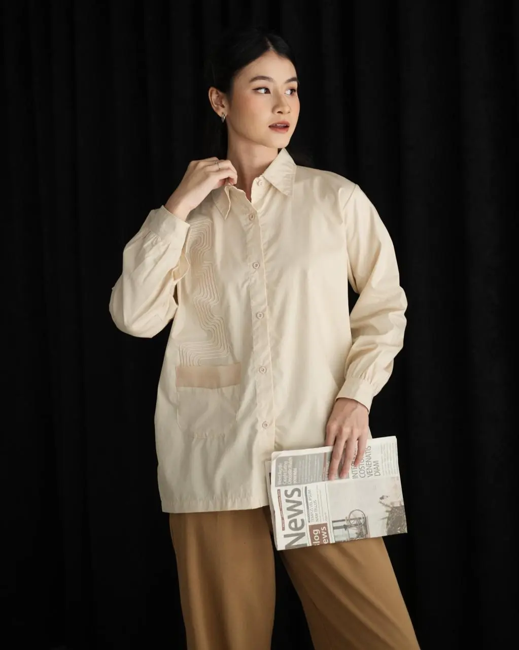 Aily Shirt Cream - Image 2