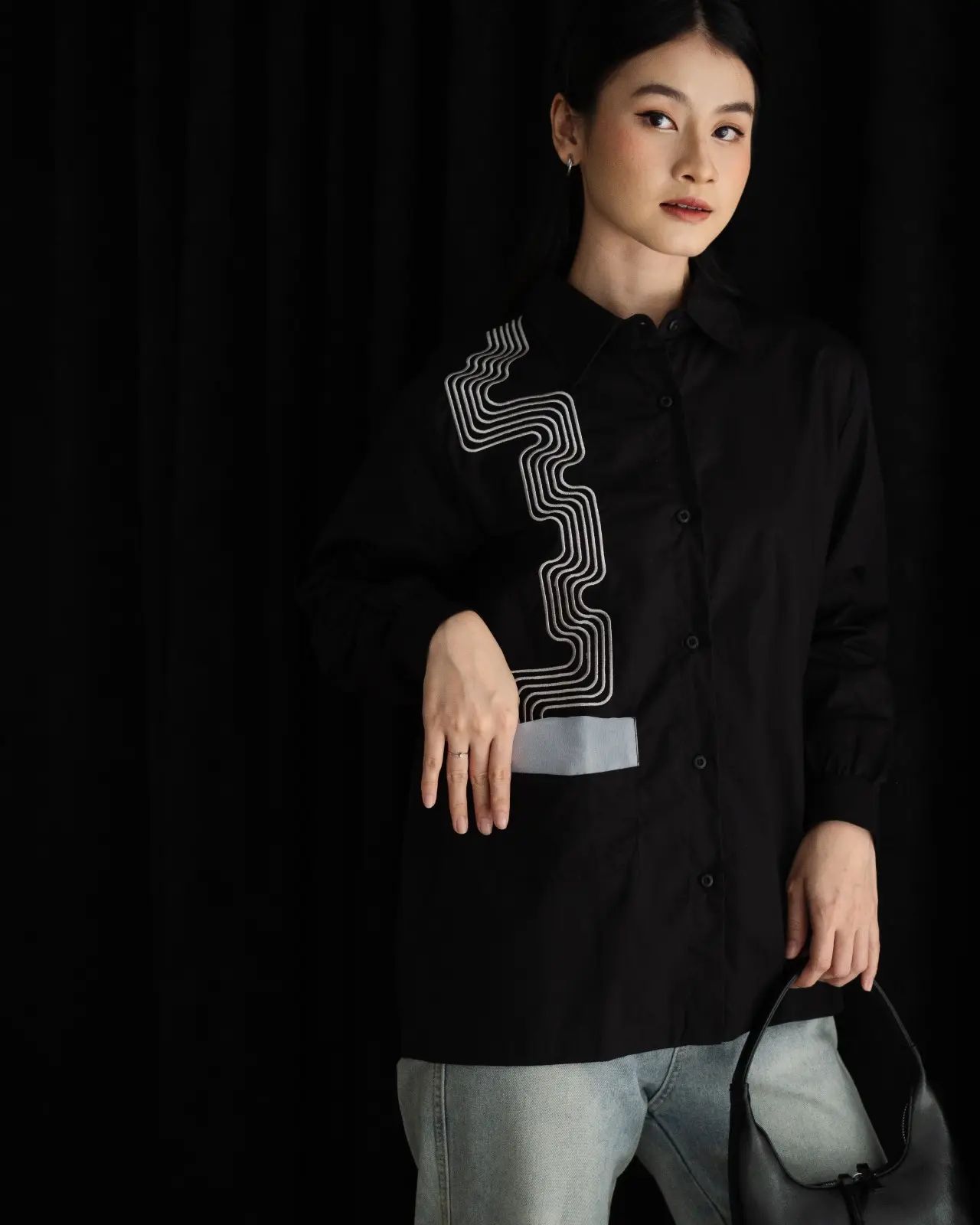 Aily Shirt Black - Image 2