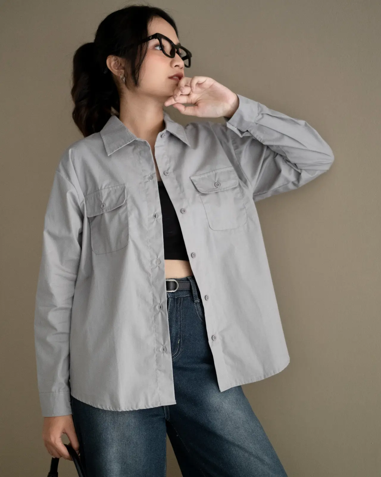 Asmira Shirt Grey