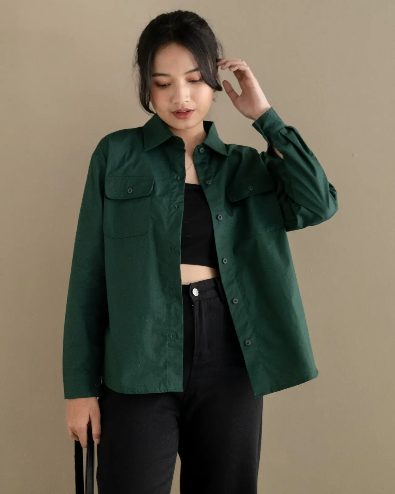 Asmira Shirt Glass Green - Image 2