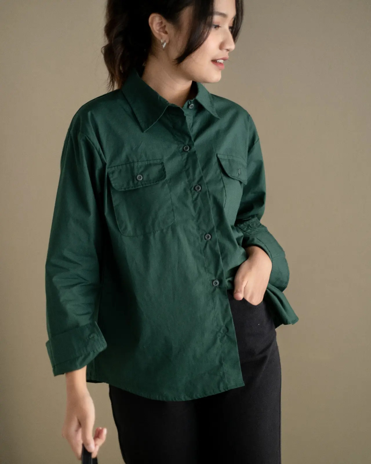 Asmira Shirt Glass Green