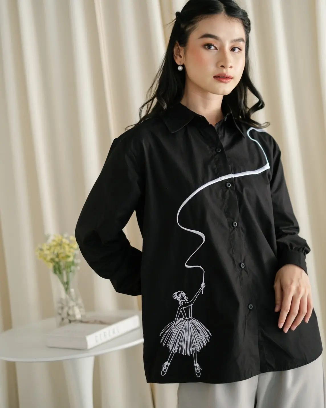 Ballet Shirt Black - Image 2