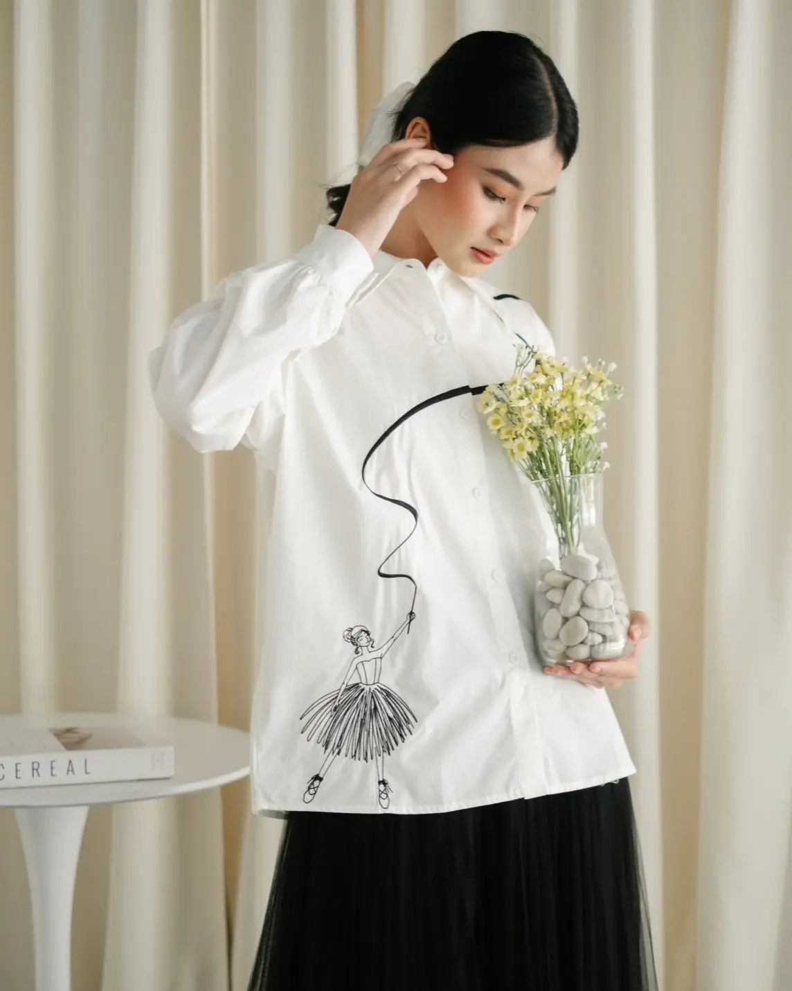 Ballet Shirt Broken White - Image 2