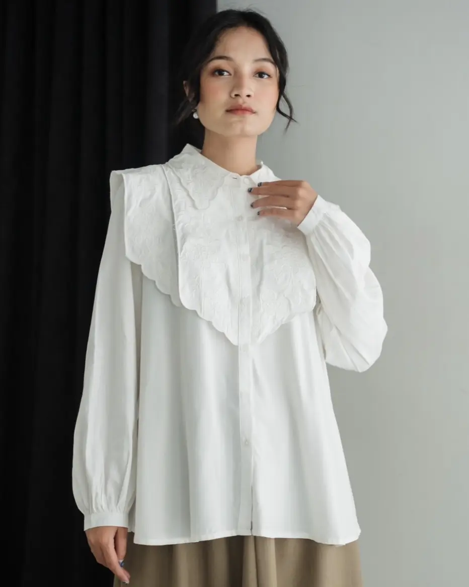 Beverly Shirt Kode 80031.11 Broken White