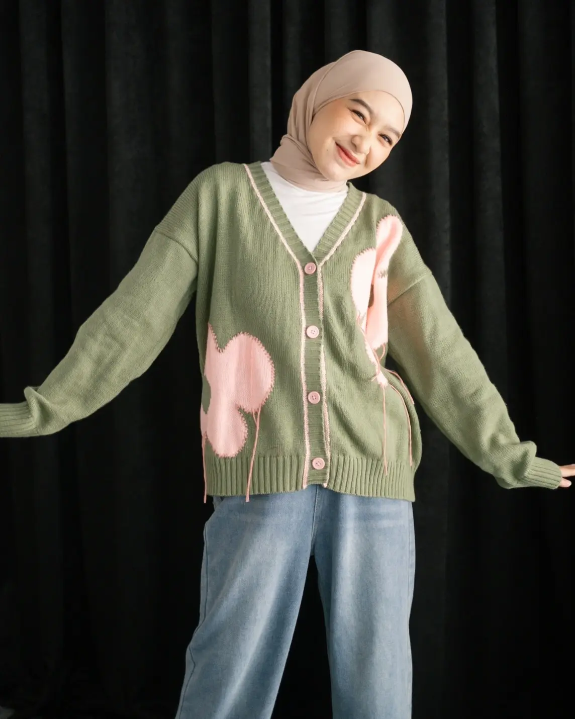 Emilia Cardigan Green