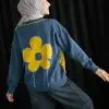 Emilia Cardigan Blue - Image 4