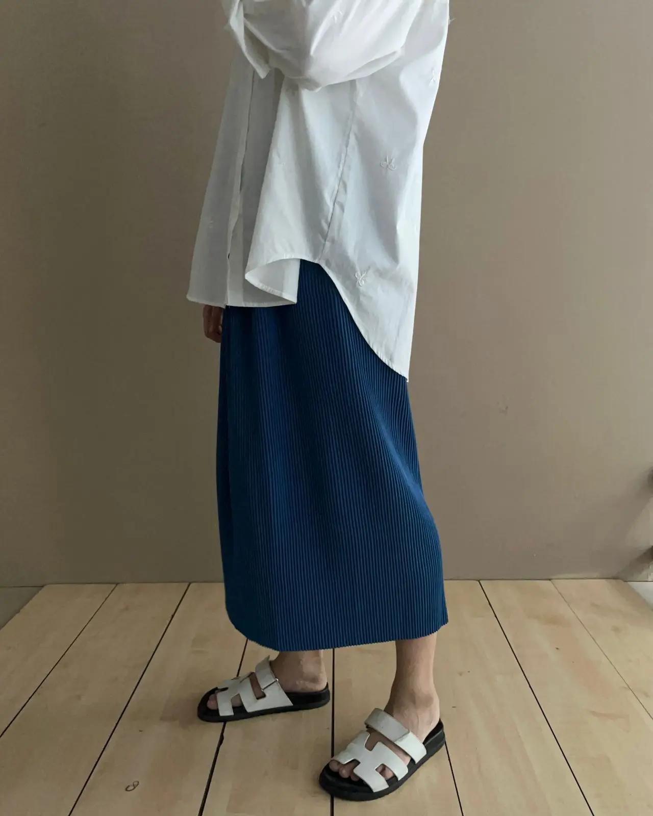 Fajrina Plisket Skirt Kode V3052 Blue