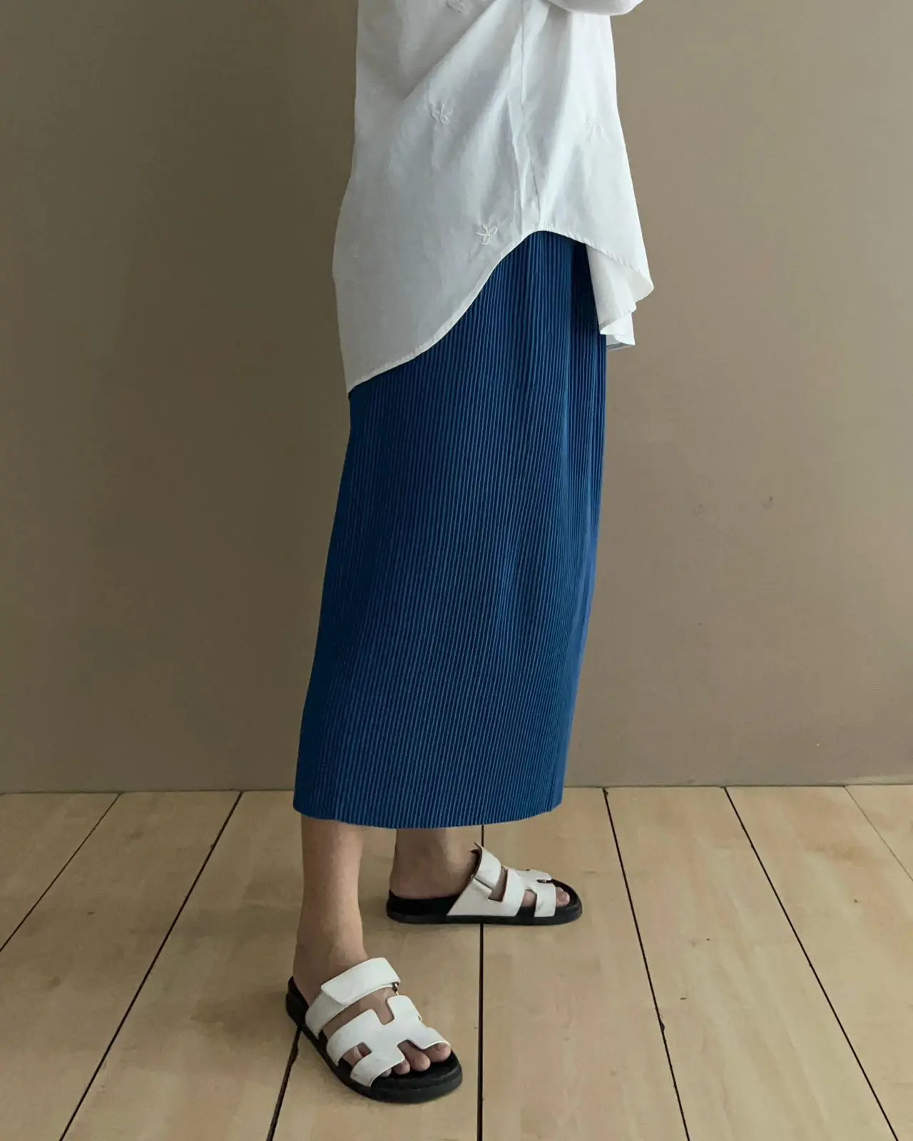 Fajrina Plisket Skirt Kode V3052 Blue - Image 2
