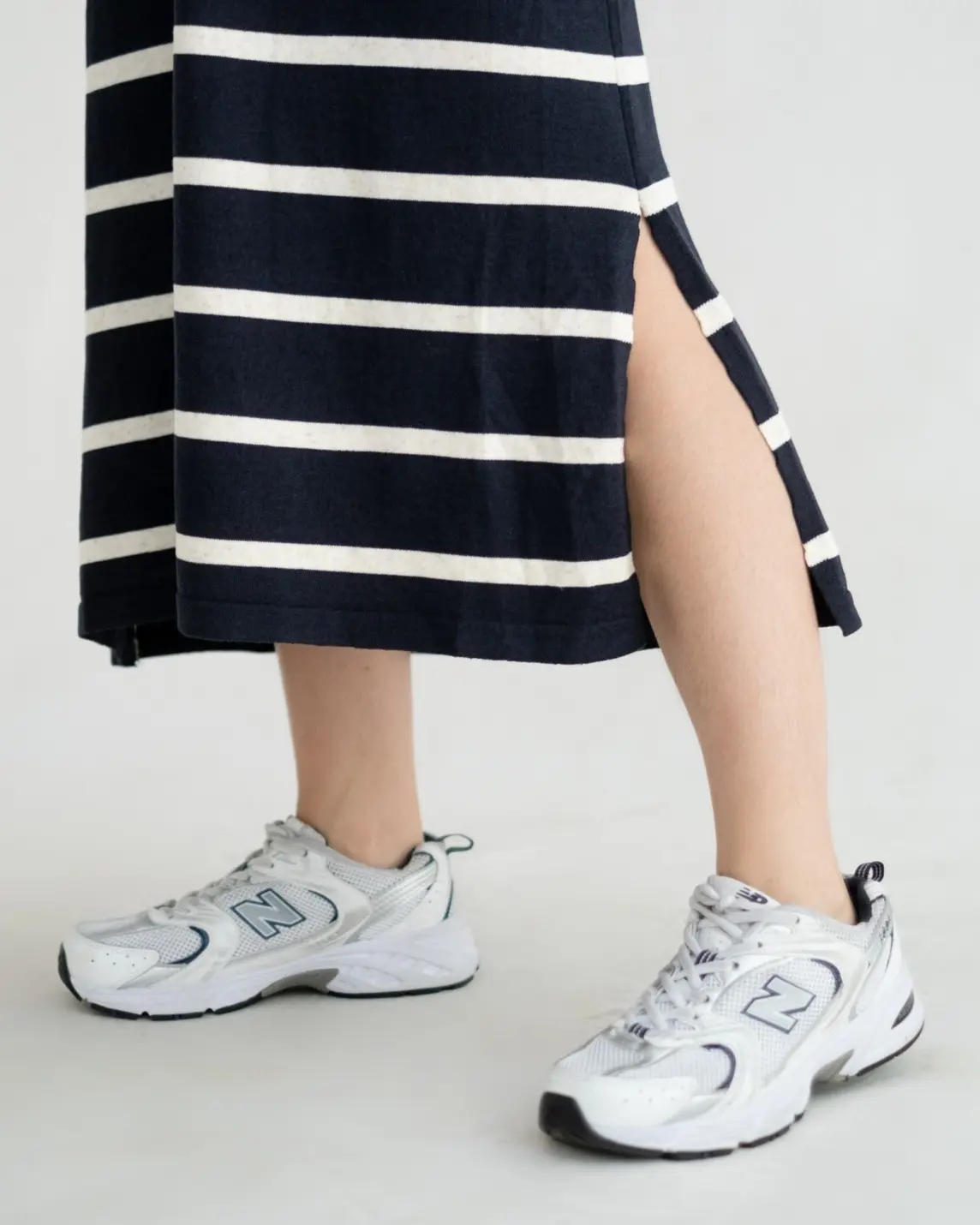 Fariza Stripe Longdress Kode 127 Navy - Image 3