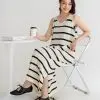 Fariza Stripe Longdress Kode 127 Cream - Image 3