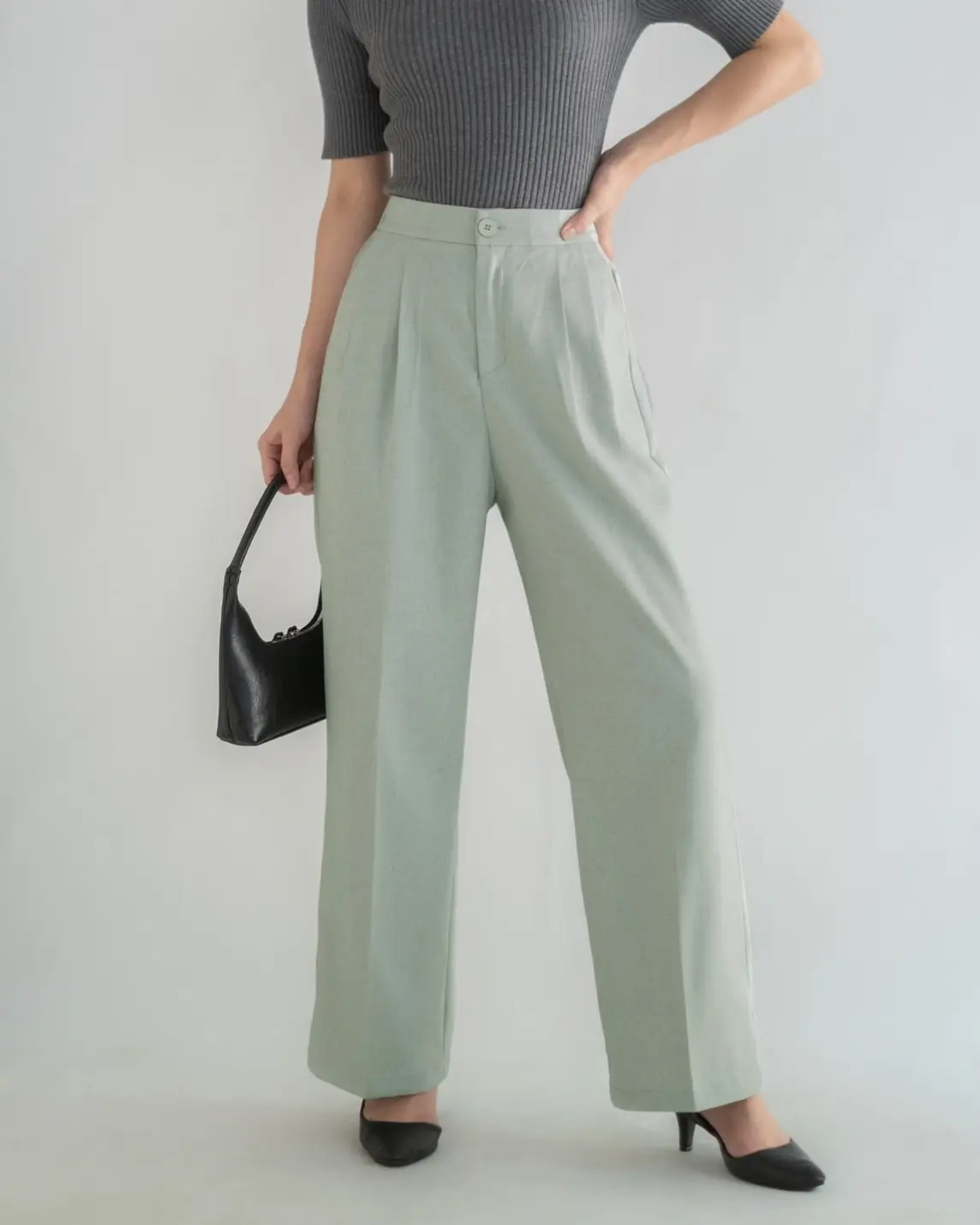 Fazila Cullote Pants Kode 24990 Mint - Image 2