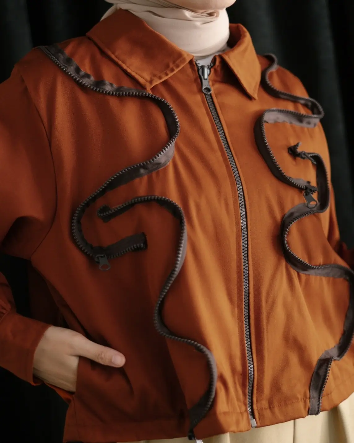 Ganael Jacket Terracota - Image 2