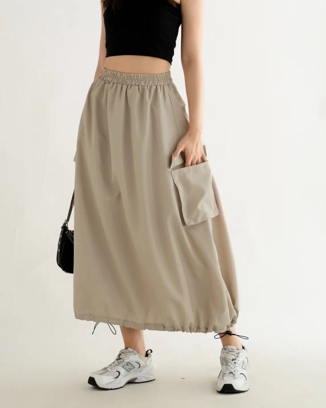 Gavya Cargo Skirt Kode 5722 Cream - Image 3