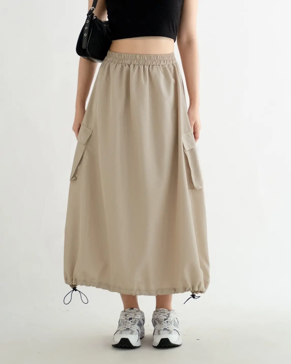 Gavya Cargo Skirt Kode 5722 Cream