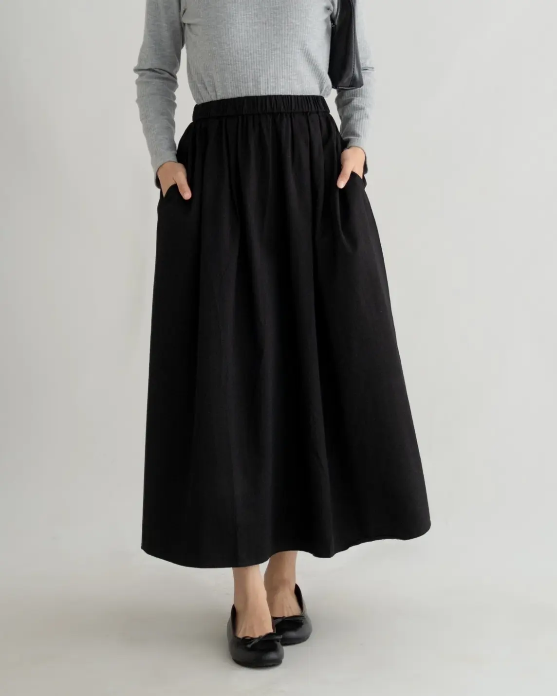 Ghalia Skirt Kode 1013F Black