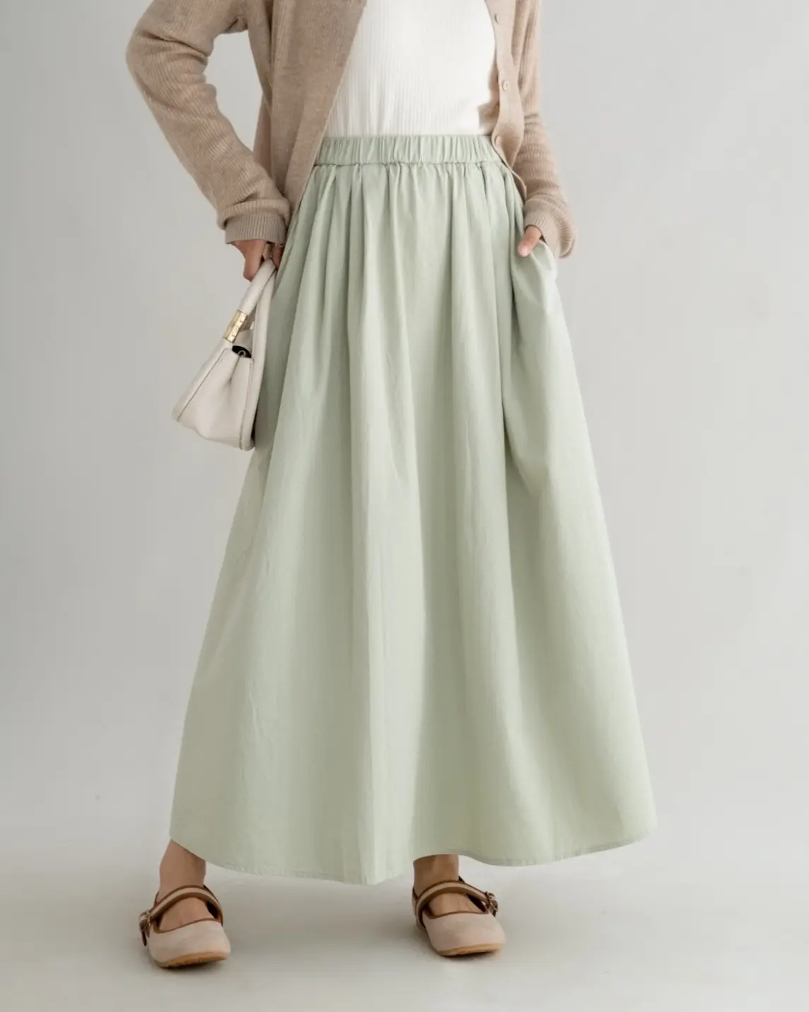 Ghalia Skirt Kode 1013F Mint - Image 2