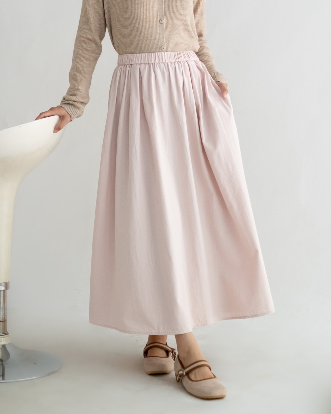 Ghalia Skirt Kode 1013F Baby Pink - Image 2