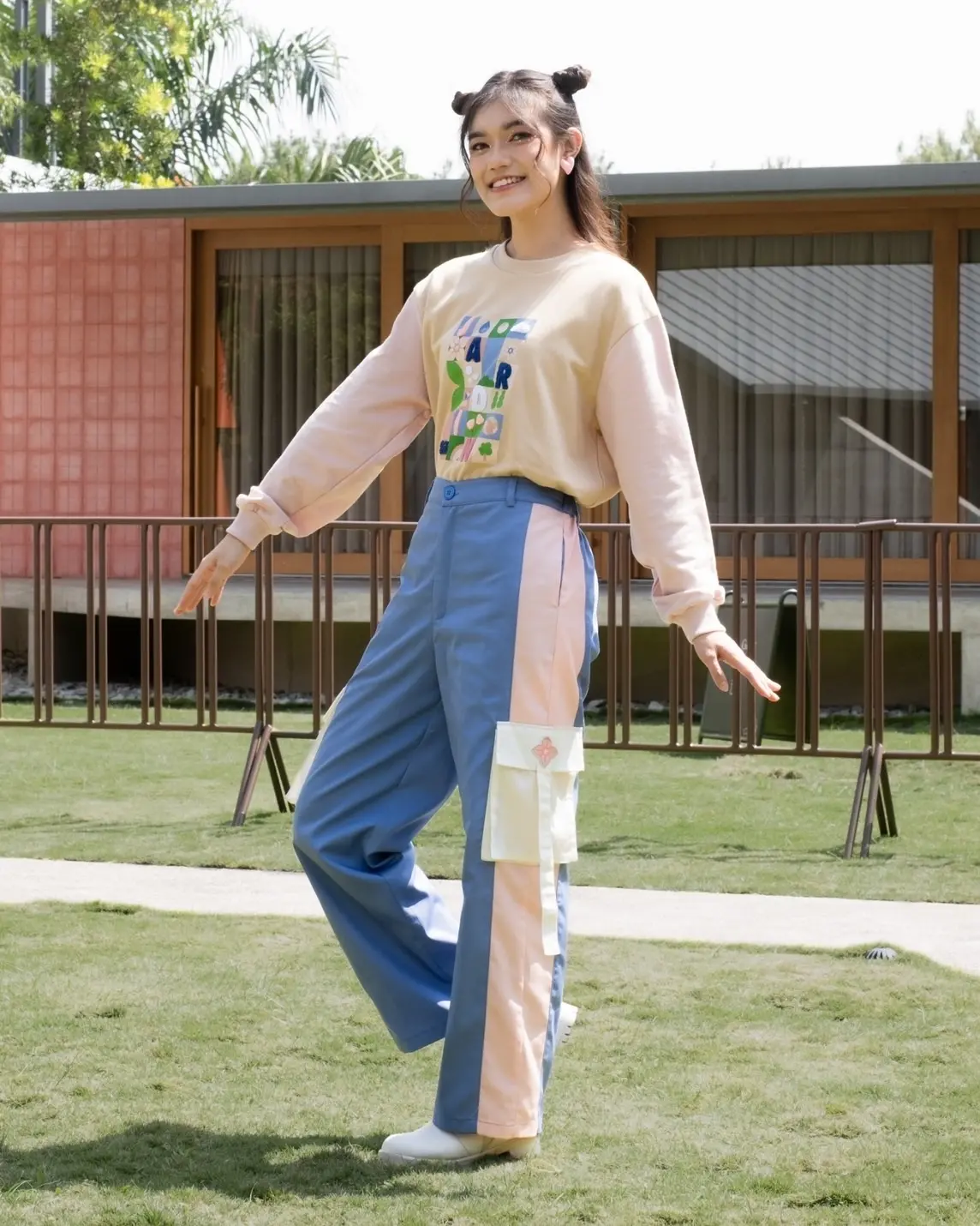 Jardin Graine Pants Blue - Image 2