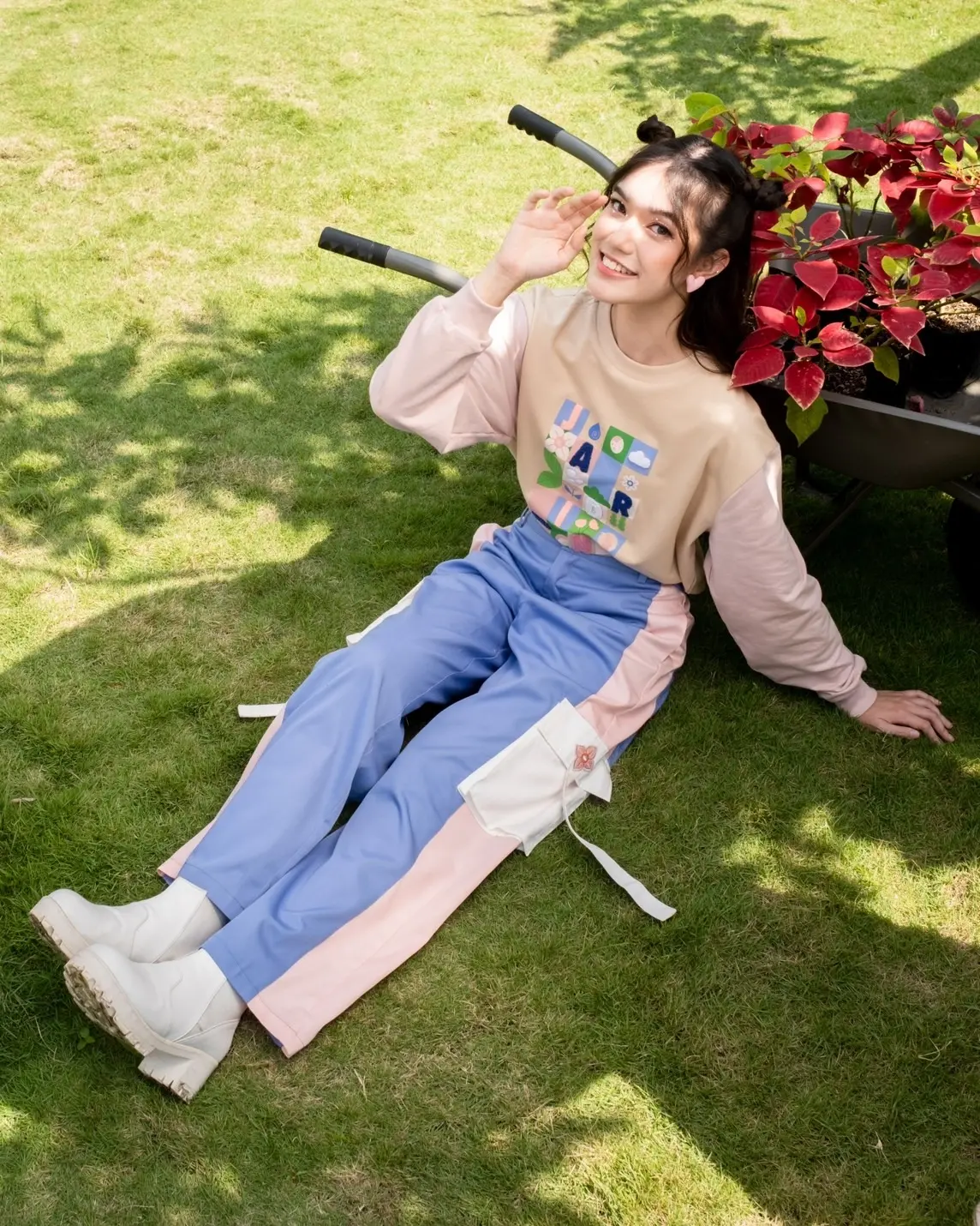 Jardin Graine Pants Blue